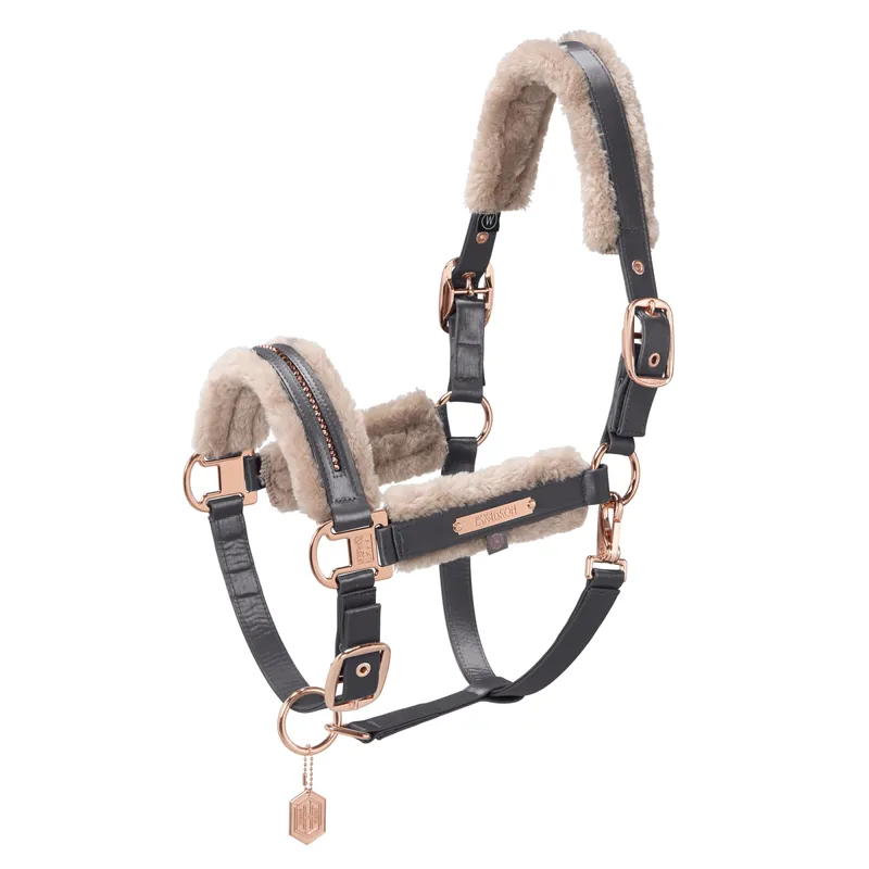 Eskadron Glamslate Double Pin Headcollar Heritage AW23 - Basalt Grey